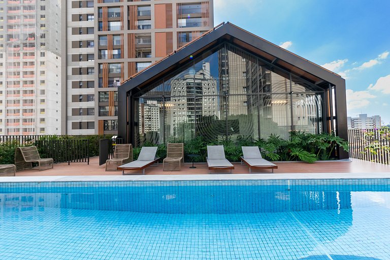 Apê Top Completo + Academia + Piscina, Allianz