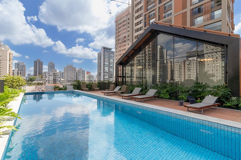 Apê Top Completo + Academia + Piscina, Allianz
